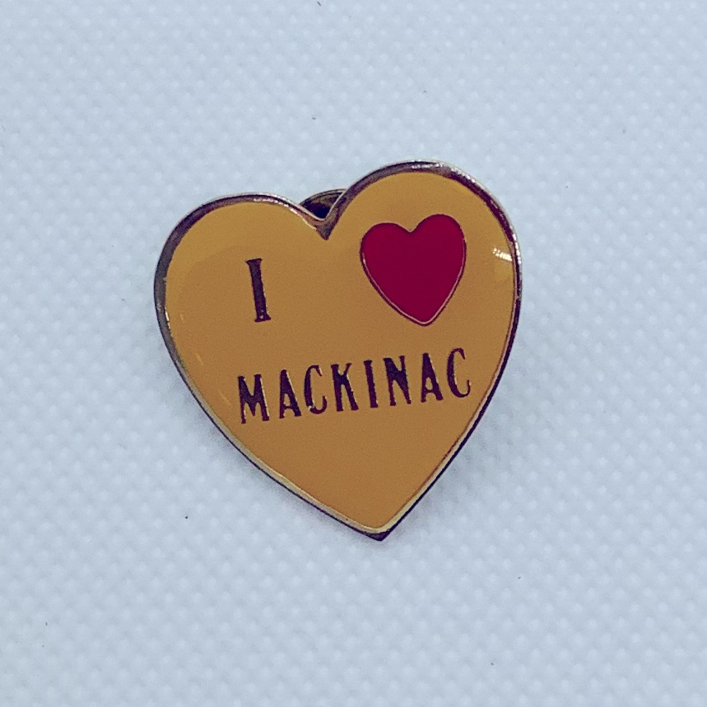I Heart (Love) MACKINAC - SWIB Pin ( 3 for $15 )
